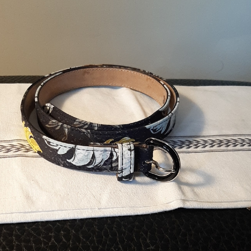 New Proenza SCHOULER  thin Belt Floral Pattern 6/8" M
